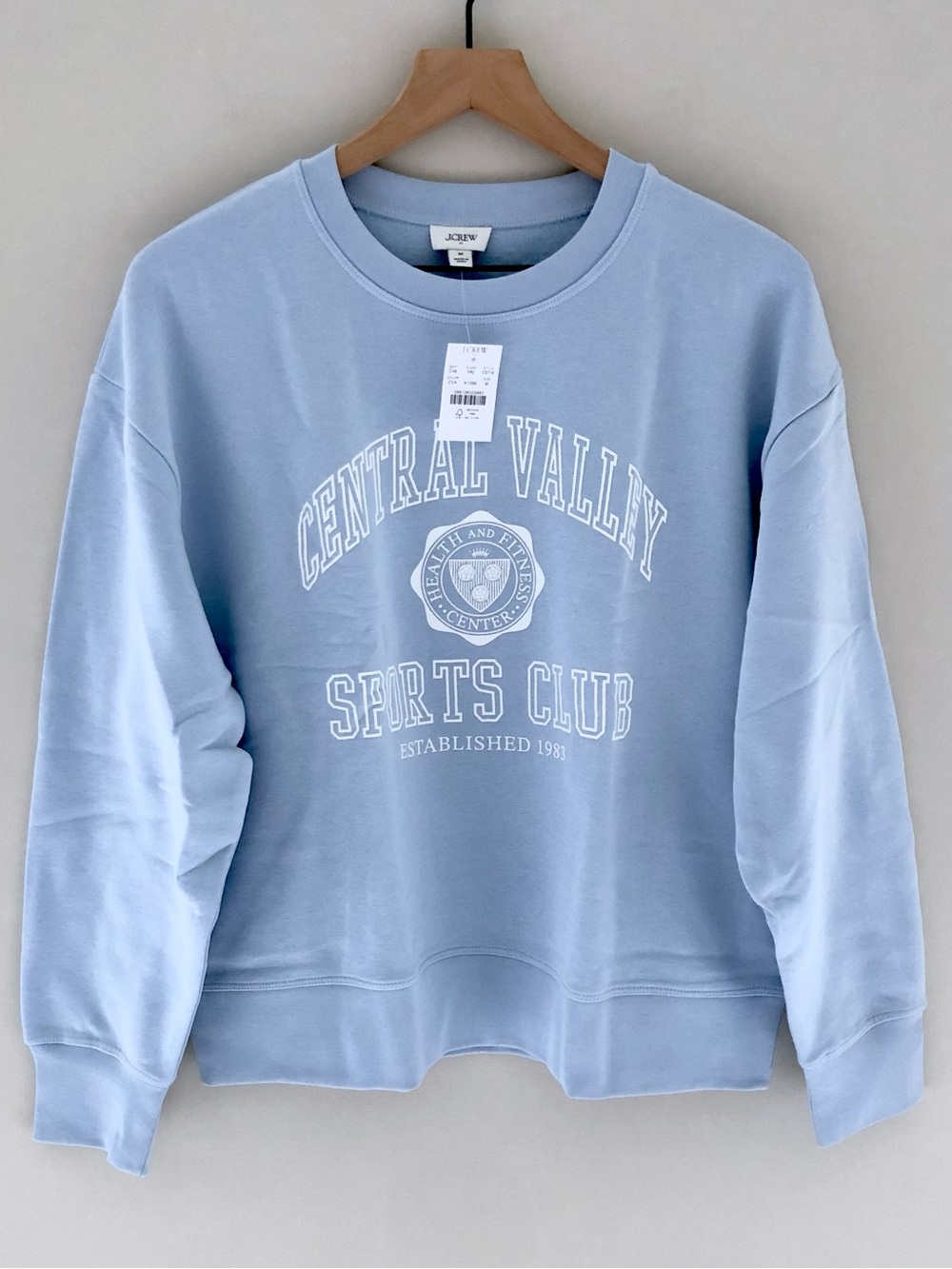 NWT J.Crew Factory Sports Club Graphic Sweatshirt